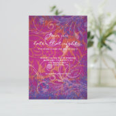 COOLE FOTO COLLAGE Bat Mitzvah Party Card Einladung (Stehend Vorderseite)