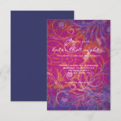 COOLE FOTO COLLAGE Bat Mitzvah Party Card Einladung (Vorne/Hinten)