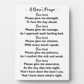 Coole Foto-Plaque mit Easel-Geschenk Fotoplatte (Vorderseite)