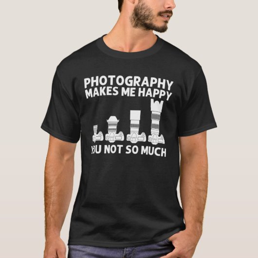 Coole Fotografie - Kunst für Männer Fotografen VI T-Shirt (Vorderseite)