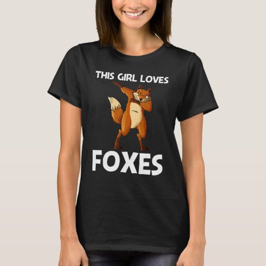 Coole Fox für Mädchen Mama Allesfressende Säugetie T-Shirt (Vorderseite)