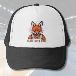 Coole Fox-Geschenke für Basketball-Liebhaber Coach Truckerkappe