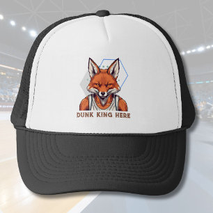 Coole Fox-Geschenke für Basketball-Liebhaber Coach Truckerkappe