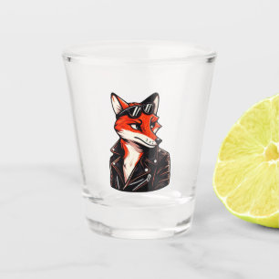 Coole Fox - Vintages Tier Schnapsglas
