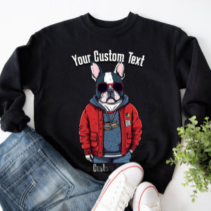 Coole französische Bulldog-Fashion Sweatshirt