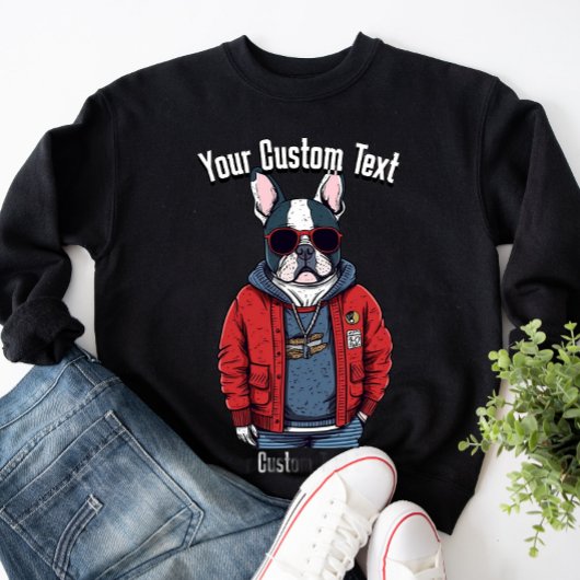 Coole französische Bulldog-Fashion Sweatshirt