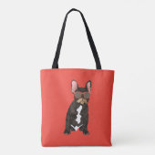 Coole französische Bulldoggen-Taschen-Tasche Tasche (Rückseite)