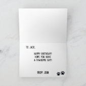 Coole französische Bulldogs Geburtstag Karte (Innenseite)