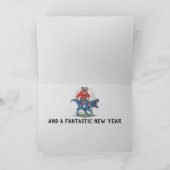 Coole französische Bulldohweihe Feiertagskarte (Innenseite)