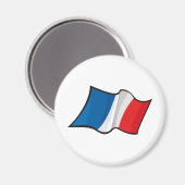 Coole französische Flagge Magnet (Vorderseite/Rückseite)