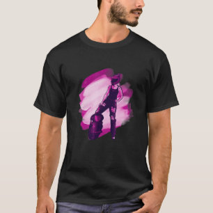 Coole Frau Elektrisches Einrad T-Shirt