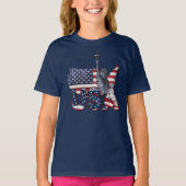 coole Freiheitsstatue Patriotische Kinder unisex T-Shirt (Vorderseite)