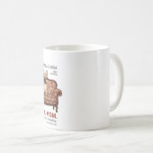 Coole Frenchie-Mutter Lustige Französische Bulldog Kaffeetasse (VorderseiteRechts)