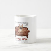 Coole Frenchie-Mutter Lustige Französische Bulldog Kaffeetasse (Mittel)
