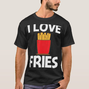 Coole Fries Design für Männer Schnelle Ernährung T-Shirt