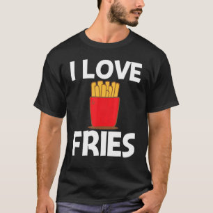 Coole Fries Design für Männer Schnelle Ernährung T-Shirt