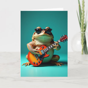 Coole Frosch-Geburtstagskarte Karte