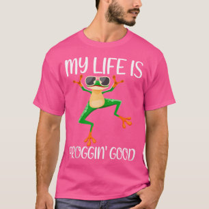 Coole Froschbesitzer Frösche Mein Leben ist Frogin T-Shirt