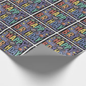 Coole Fun Planets and Stars Glückwunsch zum Geburt Geschenkpapier (Ecke)