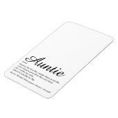 Coole Fun World's Best Ever Tante Tante Definition Magnet (Linke Seite)