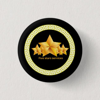 Coole Fünfsterne-Dienstleistungen Button