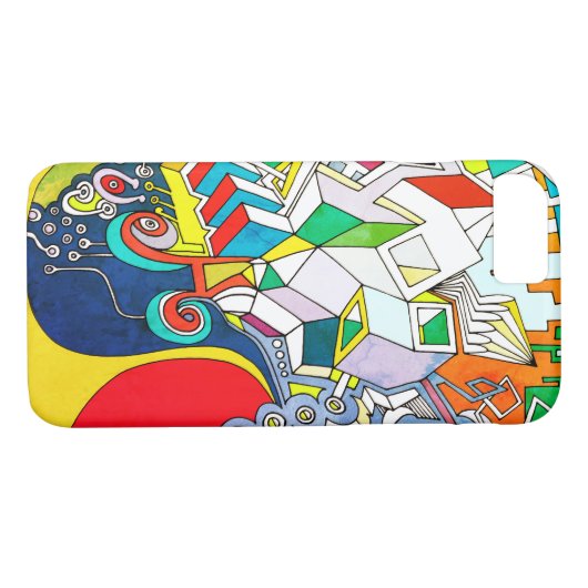 Coole Funky Art Case-Mate iPhone Hülle (Rückseite (Horizontal))