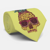 Coole Funky Geek-Ananas-miserabele Krawatte (Gerollt)
