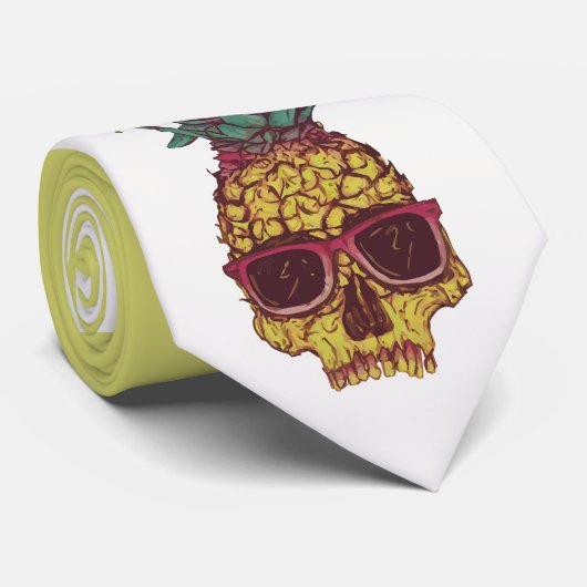 Coole Funky Geek-Ananas-miserabele Krawatte (Gerollt)