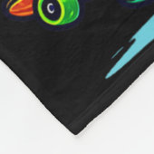 Coole funky Yak Skateboarding-Illustrationskunst Fleecedecke (Ecke)