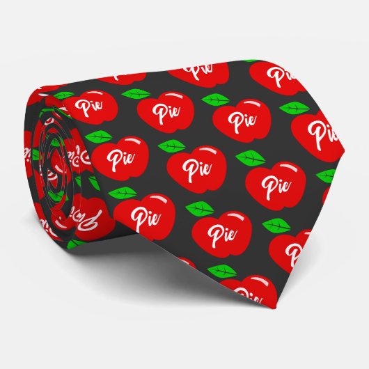 Coole Funny Black Apple Pie Mens Krawatte (Gerollt)