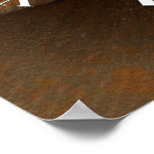 Coole Funny Cat Sleeping and Napping Clock Poster (Ecke)