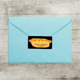 Coole Funny Hot Dog Neuheit Rücksendeadresse Adressaufkleber