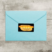 Coole Funny Hot Dog Neuheit Rücksendeadresse Adressaufkleber