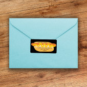 Coole Funny Hot Dog Neuheit Rücksendeadresse Adressaufkleber