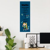 Coole Funny Mathe Poster Zitate für die Dekoration (Heimbüro)
