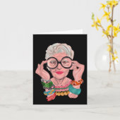 Coole Funny Oma Großmutter Stilvolle Geschenksomme Karte (Gelbe Blume)
