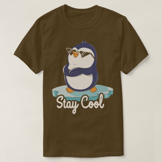 Coole Funny Pinguin von Tobe Fonseca bleibe T-Shirt (Design vorne)