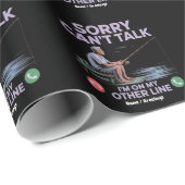 Coole Funny Vater Fishing Perfektes Geschenk Geschenkpapier (Rolleneckpunkt)