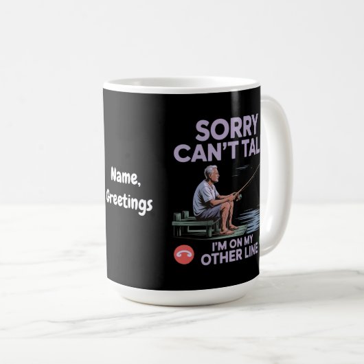 Coole Funny Vater Fishing Perfektes Geschenk Kaffeetasse (VorderseiteRechts)
