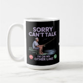Coole Funny Vater Fishing Perfektes Geschenk Kaffeetasse (Links)