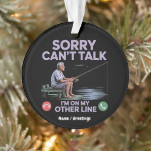 Coole Funny Vater Fishing Perfektes Geschenk Ornament
