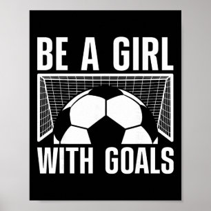 Coole Fußball für Frauen Mädchen Fußball Fußball L Poster
