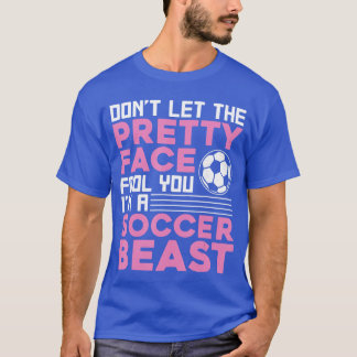 Coole Fußball für Frauen Mädchen Fußball Liebhaber T-Shirt