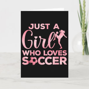 Coole Fußball-Kunst für Frauen Teenager-Mädchen To Karte