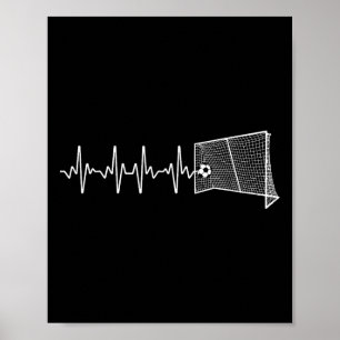 Coole Fußball-Kunst für Männer Frauen Fußball-Fans Poster