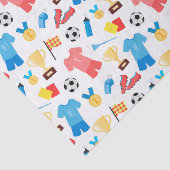 coole Fußball-Liebhaber Fliesen Party Seidenpapier (Ausschnitt)