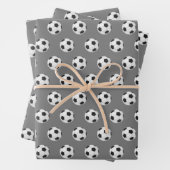 coole Fußball-Liebhaber mit Fliesenmuster Geschenkpapier Set (Beispiel)