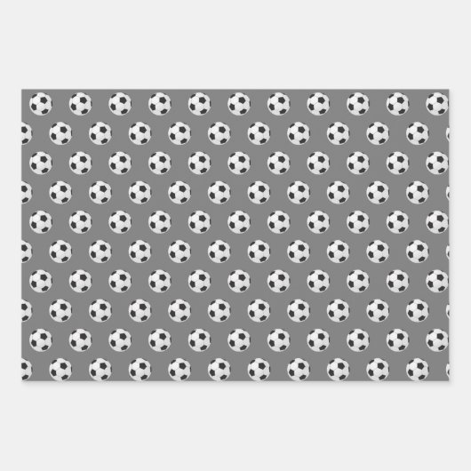 coole Fußball-Liebhaber mit Fliesenmuster Geschenkpapier Set (Vorderseite)
