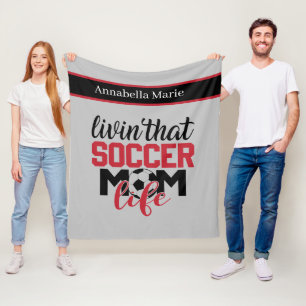 coole Fußball-Mama - Namenssport Fleecedecke