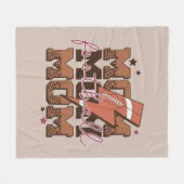 Coole Fußball-Sport-Mutter Fleecedecke (Vorderseite (Horizontal))